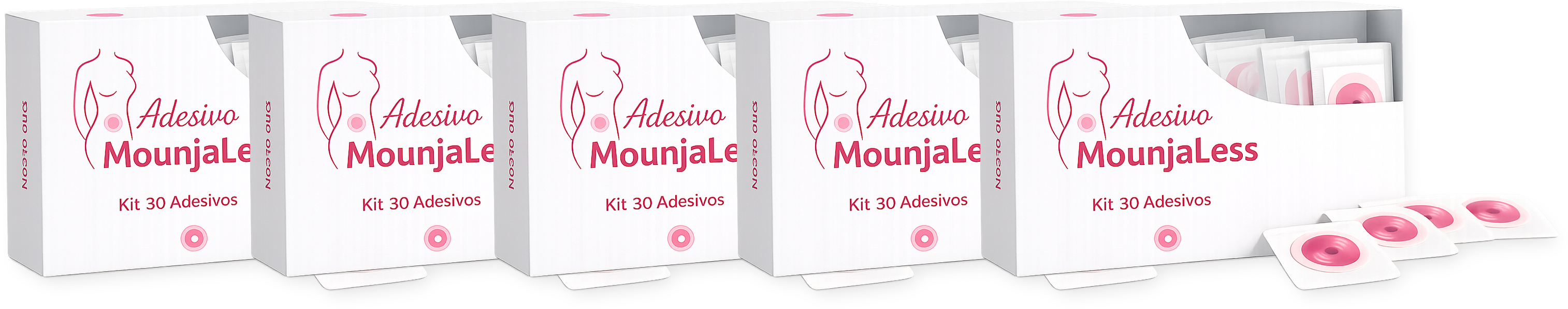 5 caixas do Adesivo MounjaLess